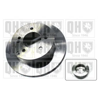 Jeu de 2 disques de frein arrière QUINTON HAZELL BDC5612