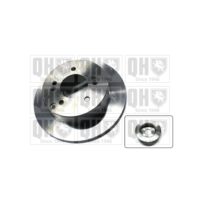 Jeu de 2 disques de frein arrière QUINTON HAZELL BDC5612