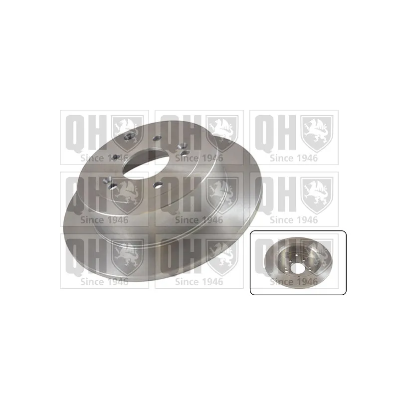 Jeu de 2 disques de frein arrière QUINTON HAZELL BDC5613