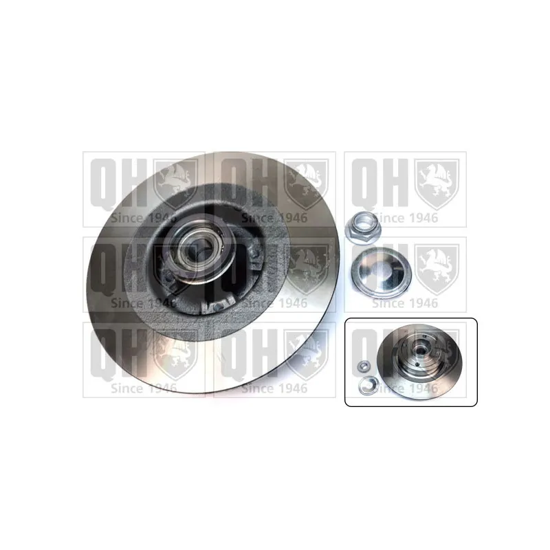 Jeu de 2 disques de frein arrière QUINTON HAZELL BDC5616