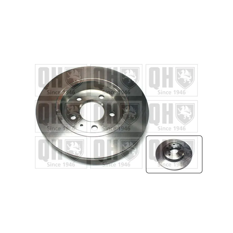 Jeu de 2 disques de frein arrière QUINTON HAZELL BDC5618