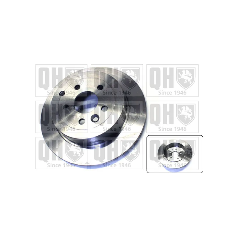 Jeu de 2 disques de frein arrière QUINTON HAZELL BDC5619