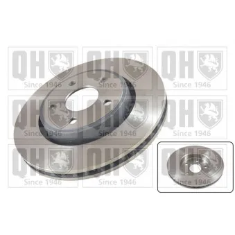 Jeu de 2 disques de frein avant QUINTON HAZELL BDC5621