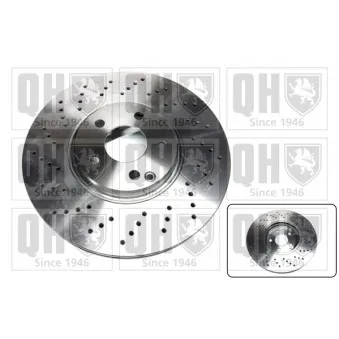 Jeu de 2 disques de frein avant QUINTON HAZELL BDC5635