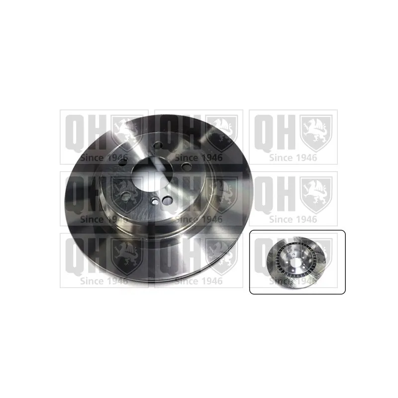 Jeu de 2 disques de frein arrière QUINTON HAZELL BDC5640