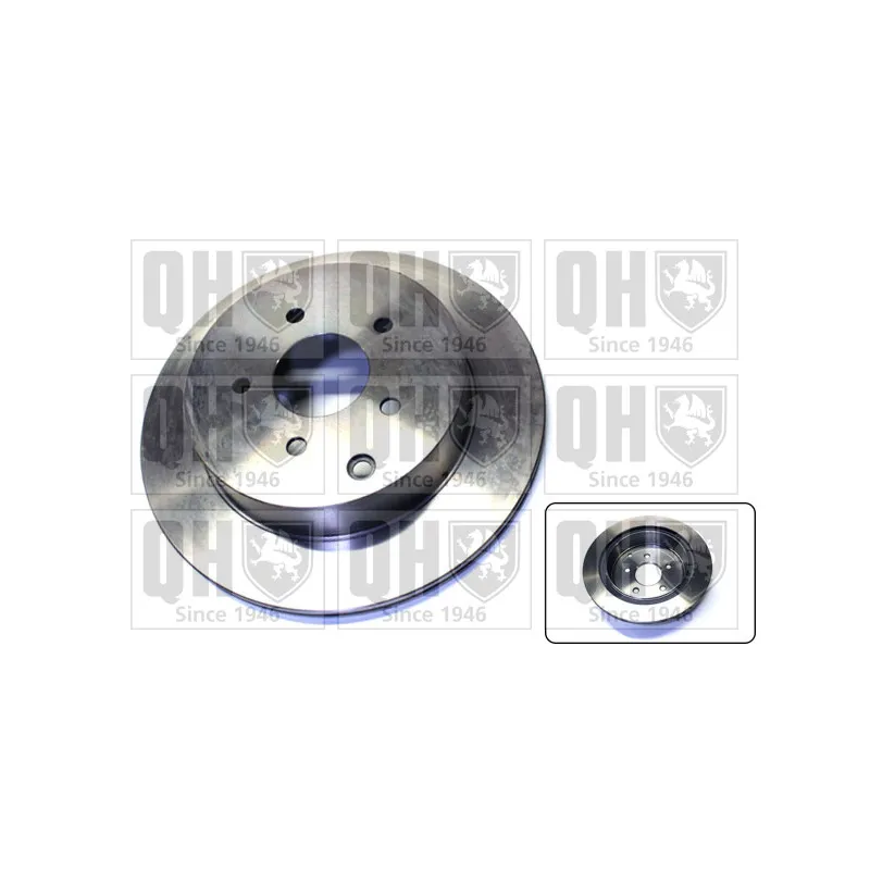 Jeu de 2 disques de frein arrière QUINTON HAZELL BDC5668