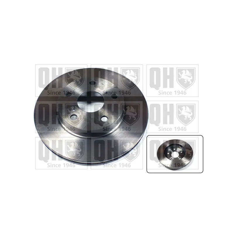 Jeu de 2 disques de frein avant QUINTON HAZELL BDC5671