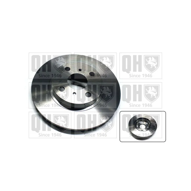Jeu de 2 disques de frein avant QUINTON HAZELL BDC5676