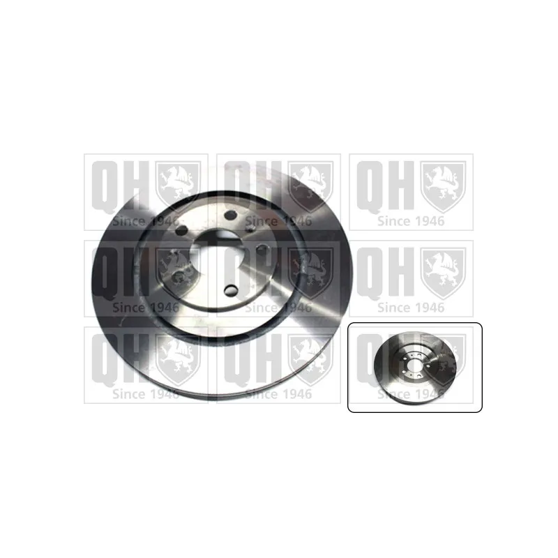 Jeu de 2 disques de frein arrière QUINTON HAZELL BDC5690
