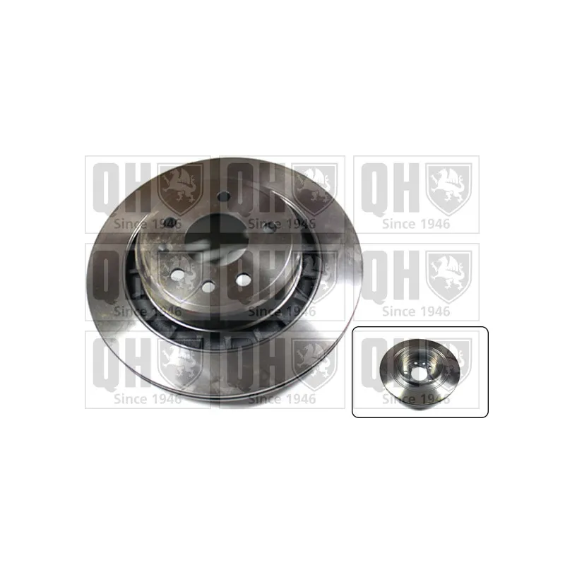 Jeu de 2 disques de frein arrière QUINTON HAZELL BDC5696