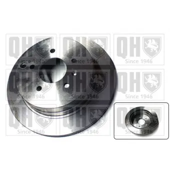 Jeu de 2 disques de frein arrière QUINTON HAZELL BDC5714