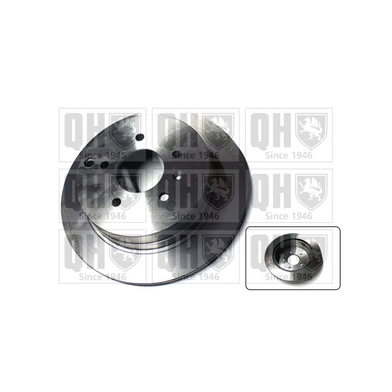 Jeu de 2 disques de frein arrière QUINTON HAZELL BDC5714