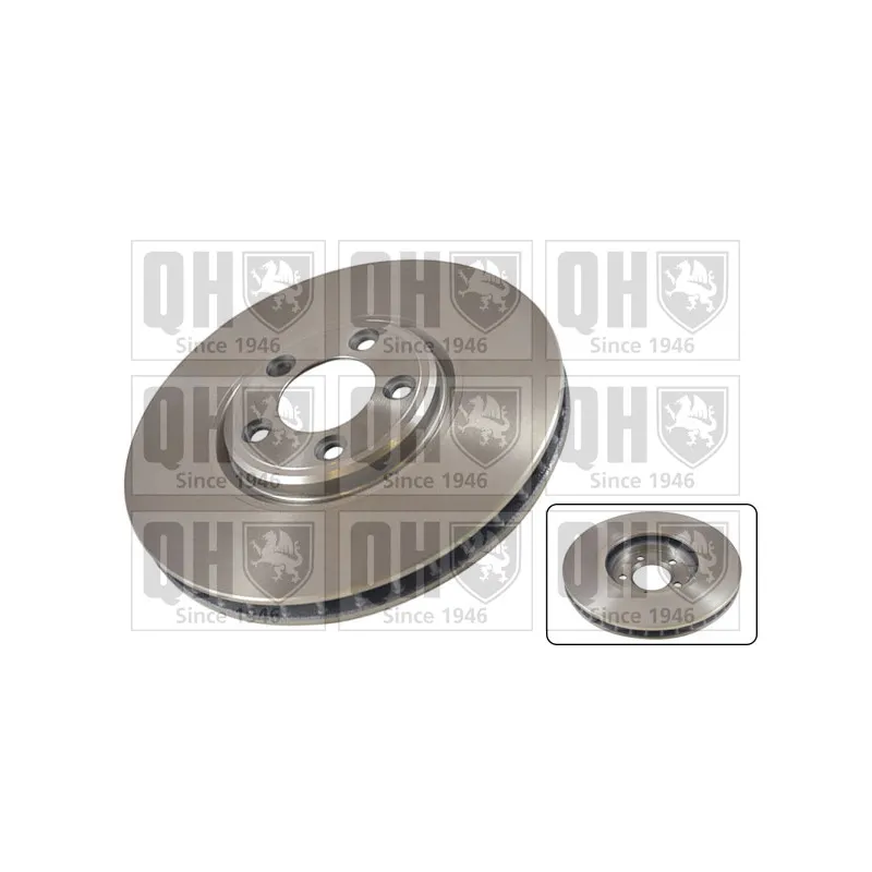 Jeu de 2 disques de frein avant QUINTON HAZELL BDC5715