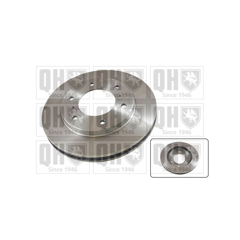 Jeu de 2 disques de frein arrière QUINTON HAZELL BDC5722
