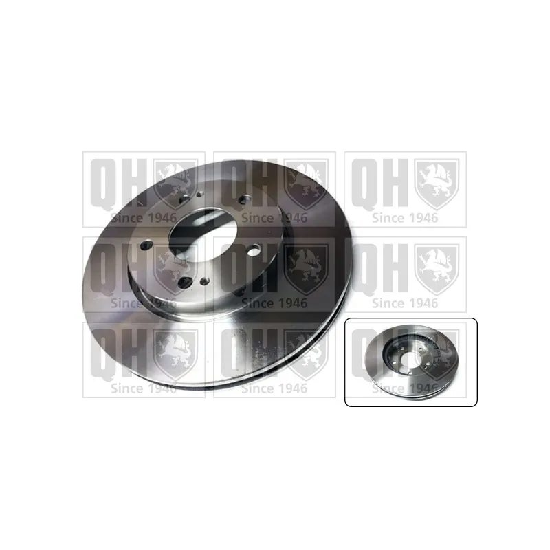 Jeu de 2 disques de frein avant QUINTON HAZELL BDC5724