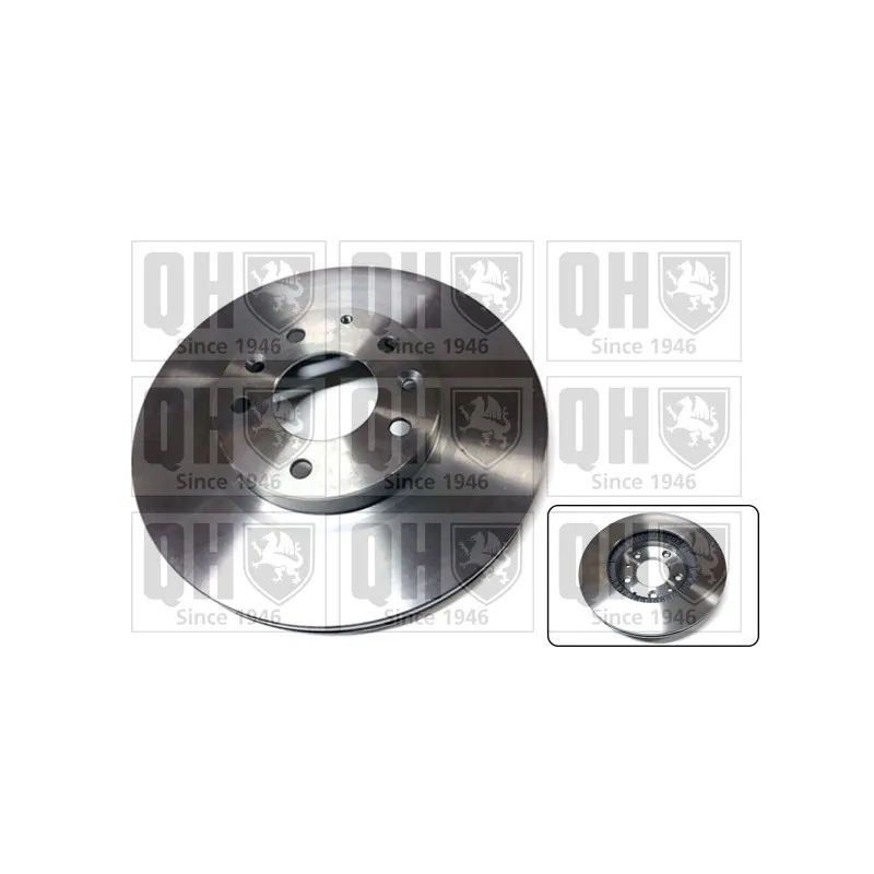 Jeu de 2 disques de frein avant QUINTON HAZELL BDC5725