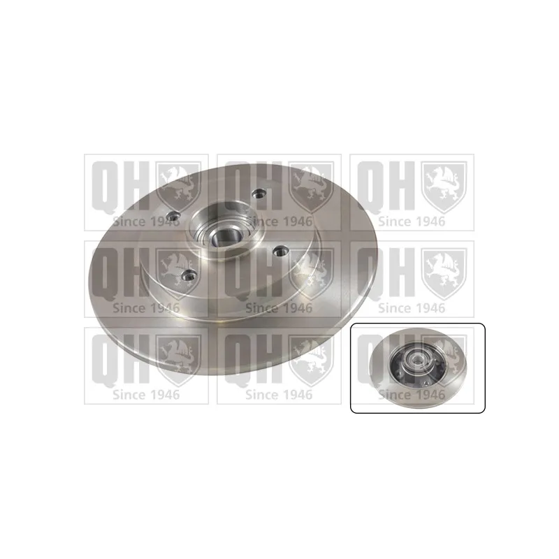 Jeu de 2 disques de frein arrière QUINTON HAZELL BDC5772