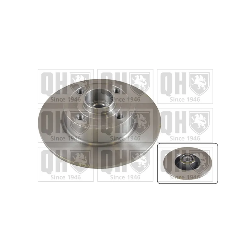 Jeu de 2 disques de frein arrière QUINTON HAZELL BDC5773