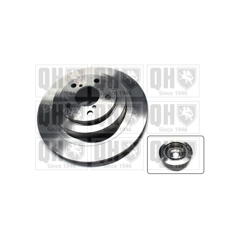 Jeu de 2 disques de frein arrière QUINTON HAZELL BDC5789