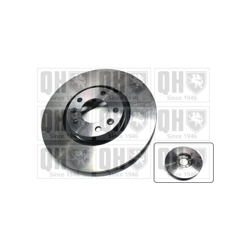 Jeu de 2 disques de frein arrière QUINTON HAZELL BDC5792