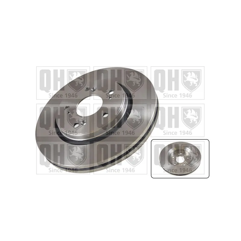 Jeu de 2 disques de frein avant QUINTON HAZELL BDC5802