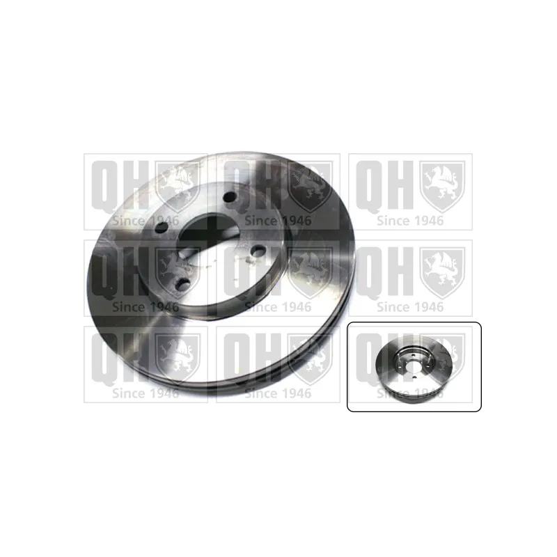 Jeu de 2 disques de frein avant QUINTON HAZELL BDC5825