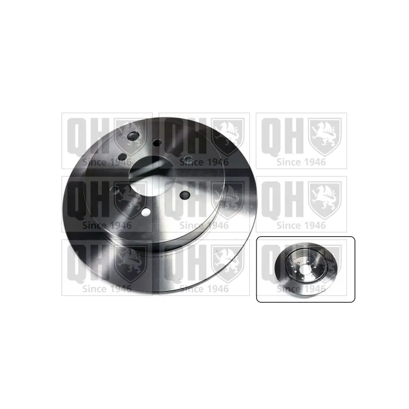 Jeu de 2 disques de frein arrière QUINTON HAZELL BDC5832