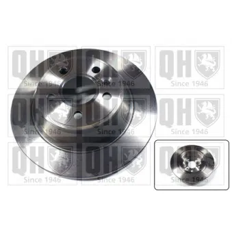 Jeu de 2 disques de frein arrière QUINTON HAZELL BDC5850