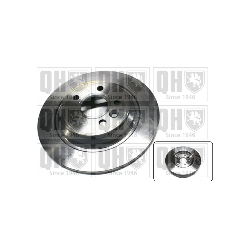 Jeu de 2 disques de frein arrière QUINTON HAZELL BDC5851