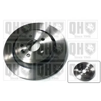 Jeu de 2 disques de frein arrière QUINTON HAZELL BDC5852