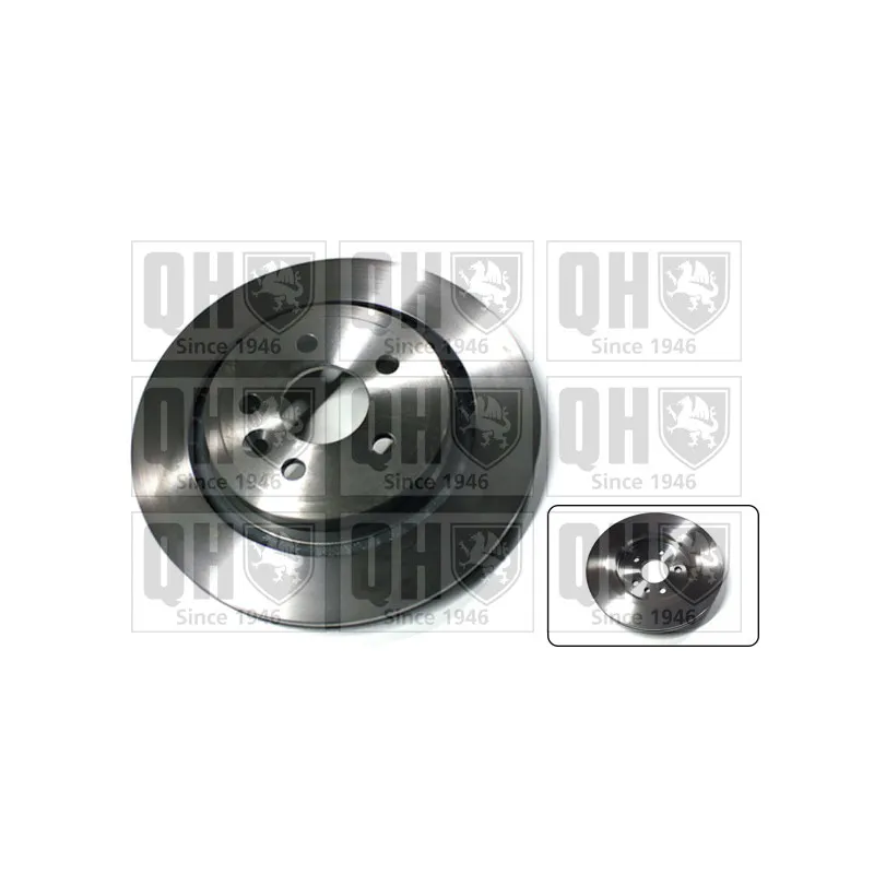 Jeu de 2 disques de frein arrière QUINTON HAZELL BDC5852