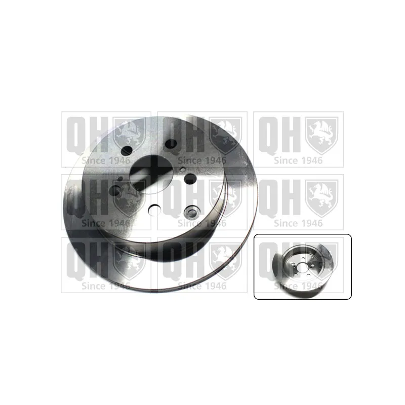 Jeu de 2 disques de frein arrière QUINTON HAZELL BDC5884