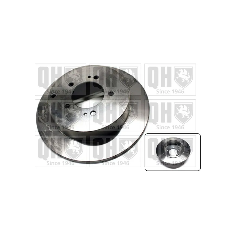 Jeu de 2 disques de frein arrière QUINTON HAZELL BDC5894