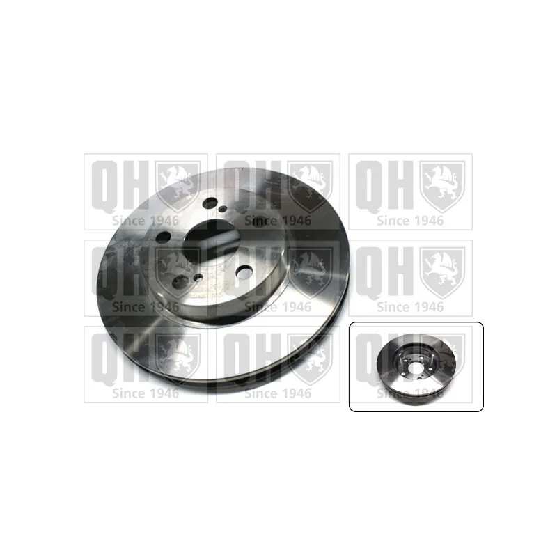 Jeu de 2 disques de frein avant QUINTON HAZELL BDC5922