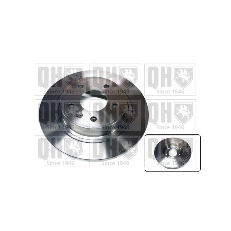 Jeu de 2 disques de frein arrière QUINTON HAZELL BDC5936