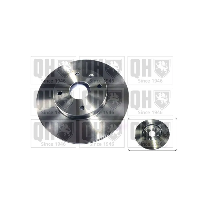 Jeu de 2 disques de frein avant QUINTON HAZELL BDC5945