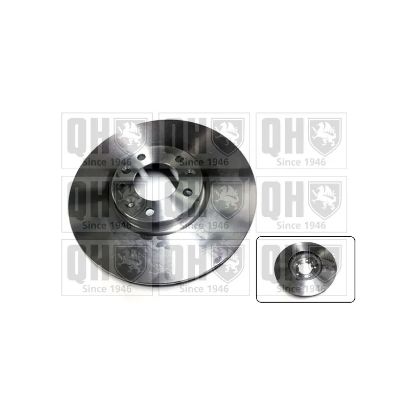 Jeu de 2 disques de frein avant QUINTON HAZELL BDC5988