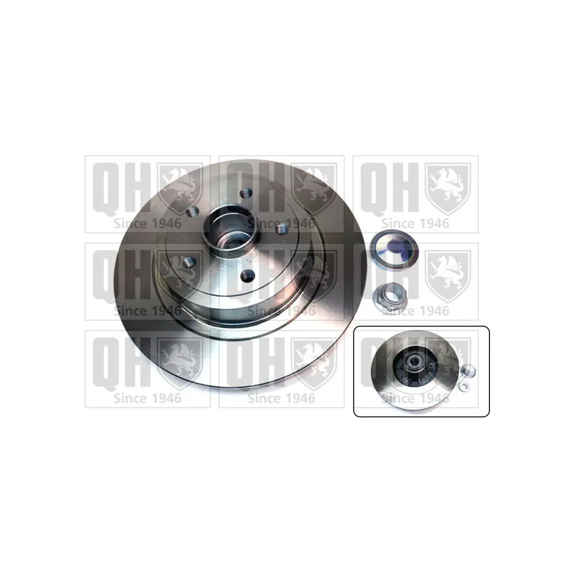 Jeu de 2 disques de frein arrière QUINTON HAZELL BDC5999