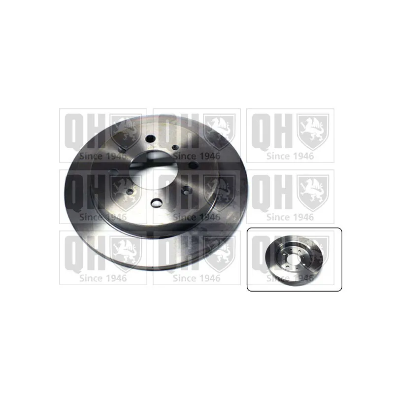 Jeu de 2 disques de frein arrière QUINTON HAZELL BDC6002
