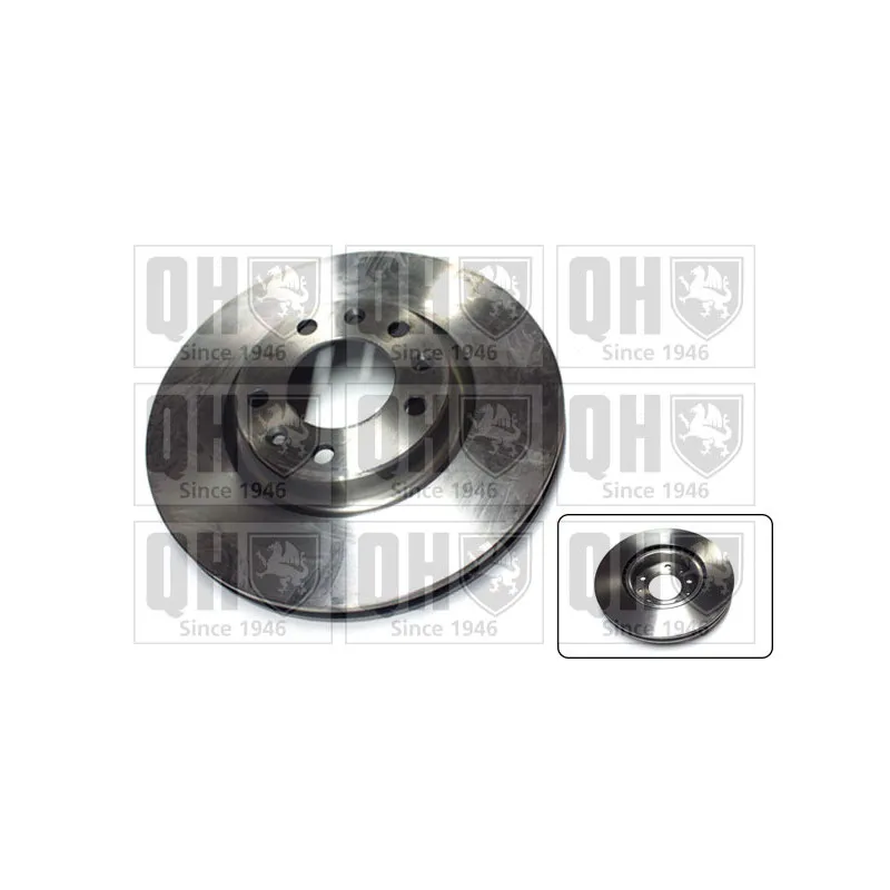 Jeu de 2 disques de frein avant QUINTON HAZELL BDC6020