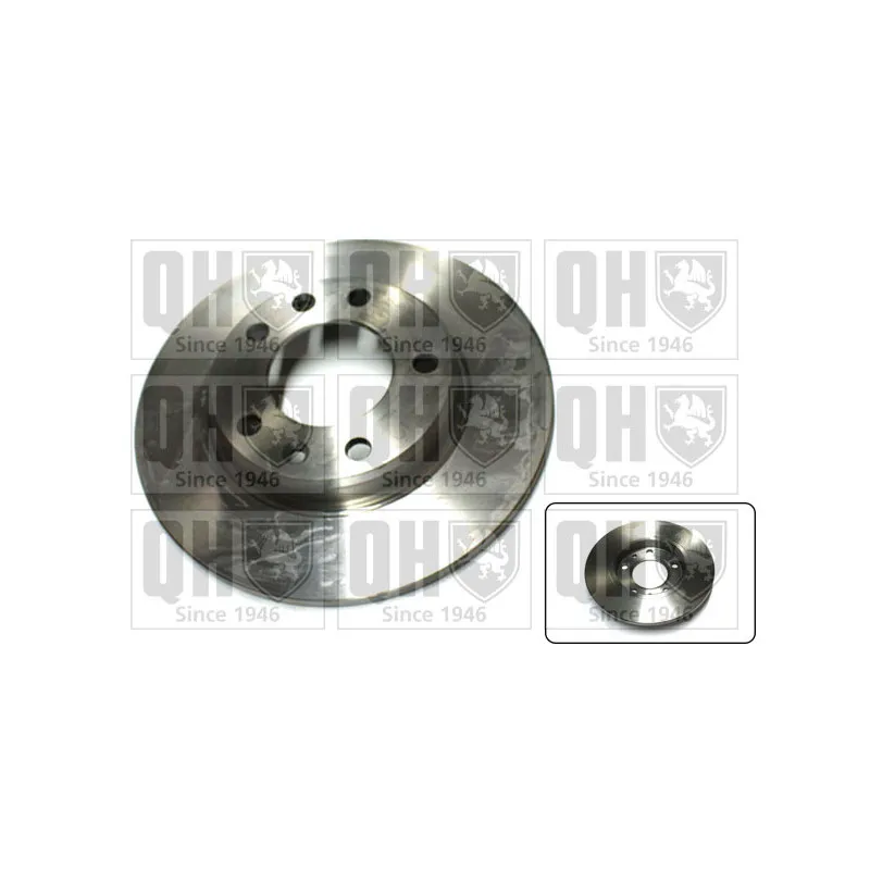 Jeu de 2 disques de frein arrière QUINTON HAZELL BDC6021