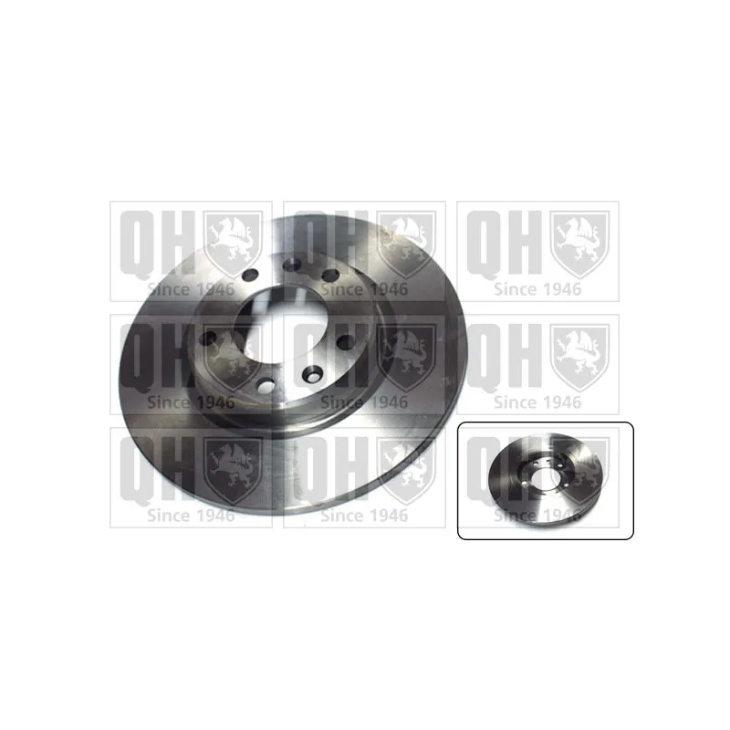 Jeu de 2 disques de frein arrière QUINTON HAZELL BDC6022