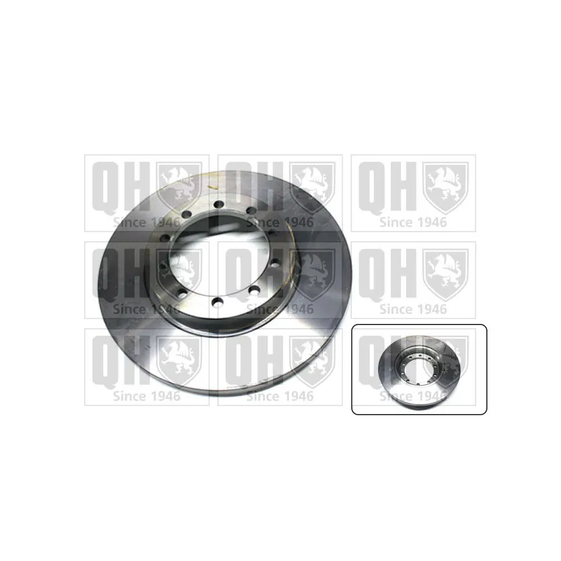 Jeu de 2 disques de frein arrière QUINTON HAZELL BDC6024