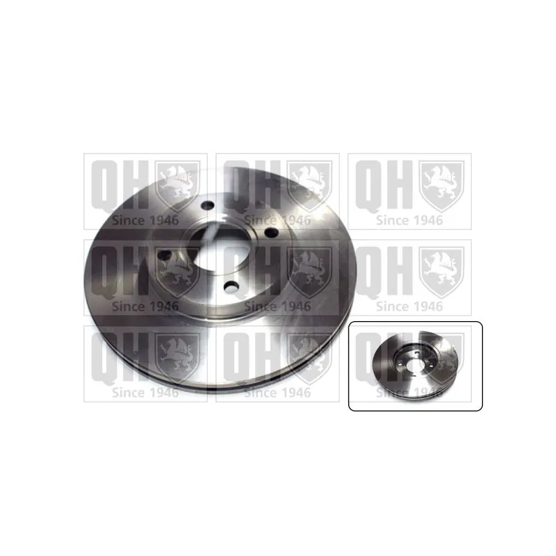 Jeu de 2 disques de frein avant QUINTON HAZELL BDC6039