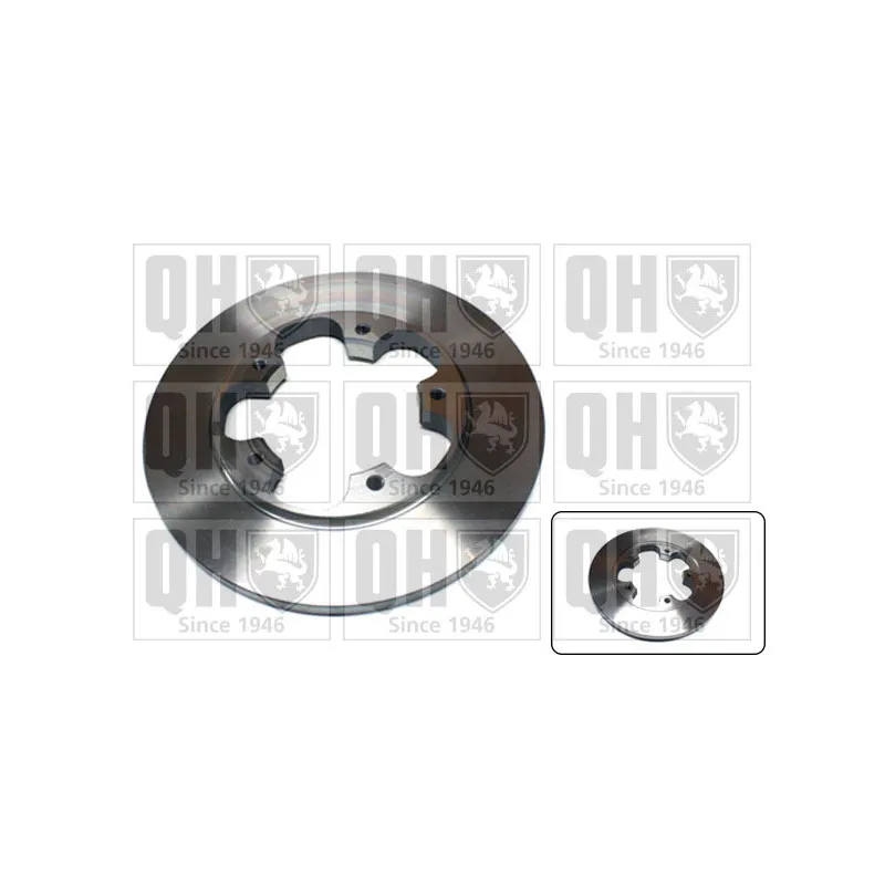 Jeu de 2 disques de frein arrière QUINTON HAZELL BDC6045