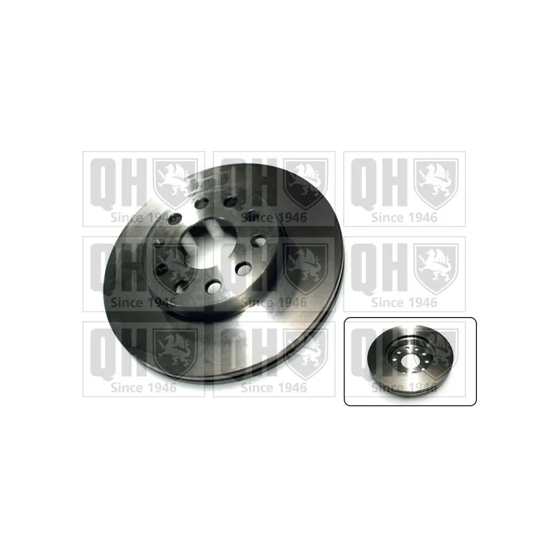 Jeu de 2 disques de frein avant QUINTON HAZELL BDC6049