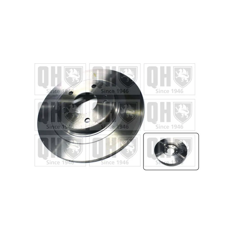 Jeu de 2 disques de frein arrière QUINTON HAZELL BDC6053