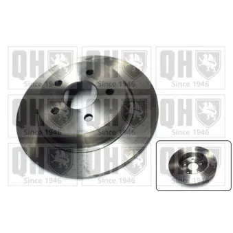 Jeu de 2 disques de frein arrière QUINTON HAZELL BDC6055