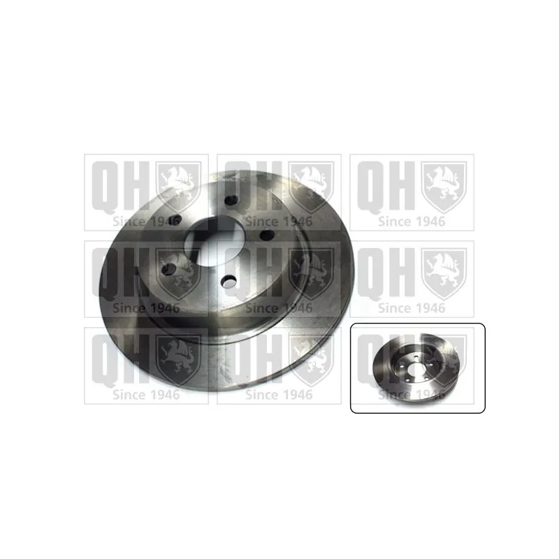 Jeu de 2 disques de frein arrière QUINTON HAZELL BDC6055