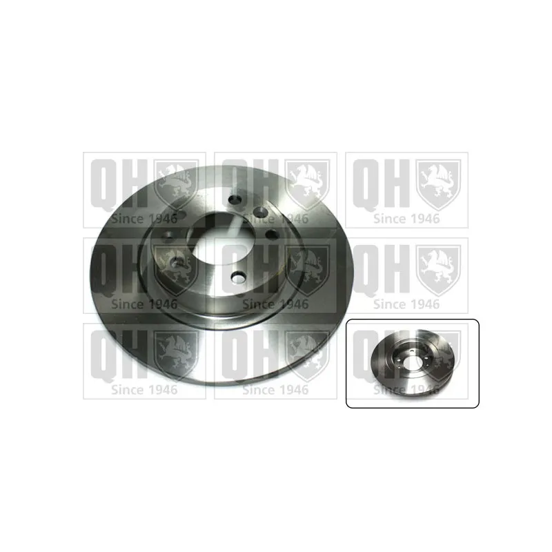 Jeu de 2 disques de frein arrière QUINTON HAZELL BDC6058